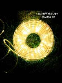 Solar LED String Lights (50/100/200/300 LEDs) - Flexible Tube, 8 Modes + Flashing | Waterproof & Durable PVC | Garden, Patio, Poolside, Trees | Perfect For Parties, Weddings, Christmas, Warm White/Cool White/Multi-Color - Multicolor - View 18