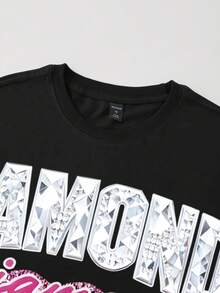 ROMWE MEN Men's Street Fashion Casual Lip Print Tank Top - Black - View 3