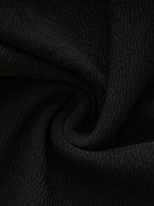 SHEIN Quần short siêu ngắn màu đen thanh lịch dành cho nữ, thích hợp cho những buổi hẹn hò lãng mạn, tiệc tùng, trà chiều và đi làm hàng ngày - màu đen - Xem 8