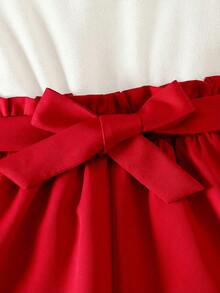 SHEIN 女童纯色针织开衫和针织吊带连体衣两件套，含帽子，返校季