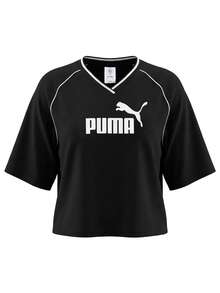 Essentials Relaxed Women Football Jersey Black - Black - View 1