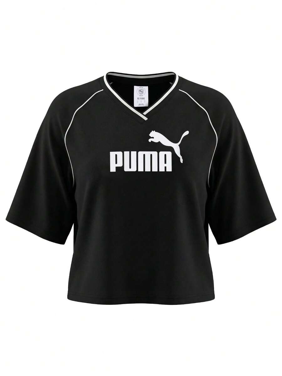 Essentials Relaxed Women Football Jersey Black - Black - View 1