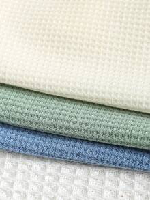 SHEIN 6件套男婴可爱休闲针织背心短裤套装，基础款多件装，夏季 - 彩色 - 查看 8