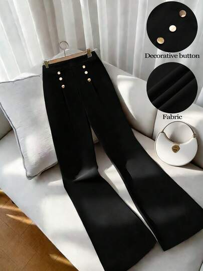 Elenzga Plus Size Women Loose Casual Straight Leg Pants