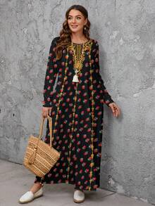 Modelyn Đầm cổ tròn tay dài cỡ lớn, phù hợp cho mùa thu/đông - Nhiều màu - Xem 4