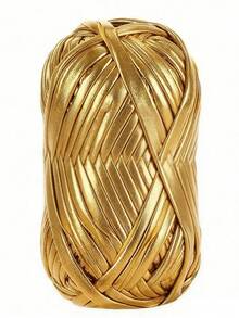 100g/300g New Metallic Fabric Strips, Glittery Thick Knitted Faux Leather Handmade DIY Bags, Silvery Thread, Crochet Bags, Hooked Mats, Craft Yarn - Multicolor-1pcs - View 11