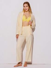 LUVLETTE Soft Woman Lingerie Lounge Curve Sheer Full Coverage Support&Breathable Underwire Sexy Unlined Minimizer Lace Elegance & Mesh Yellow Bra Bridal Intimates