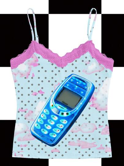 Y2Kool Maria Clara Maia Surrealistisch ruimteschip, maan, veld, regenboog Halloween sexy Y2K casual street chic kanten V-hals camisole voor dames, geschikt voor herfst/winterfeesten, vakantie, bijeenkomsten, dagelijks gebruik regenboog top rave tops UFO top esthetische tops Gyaru grafische tops feesttops