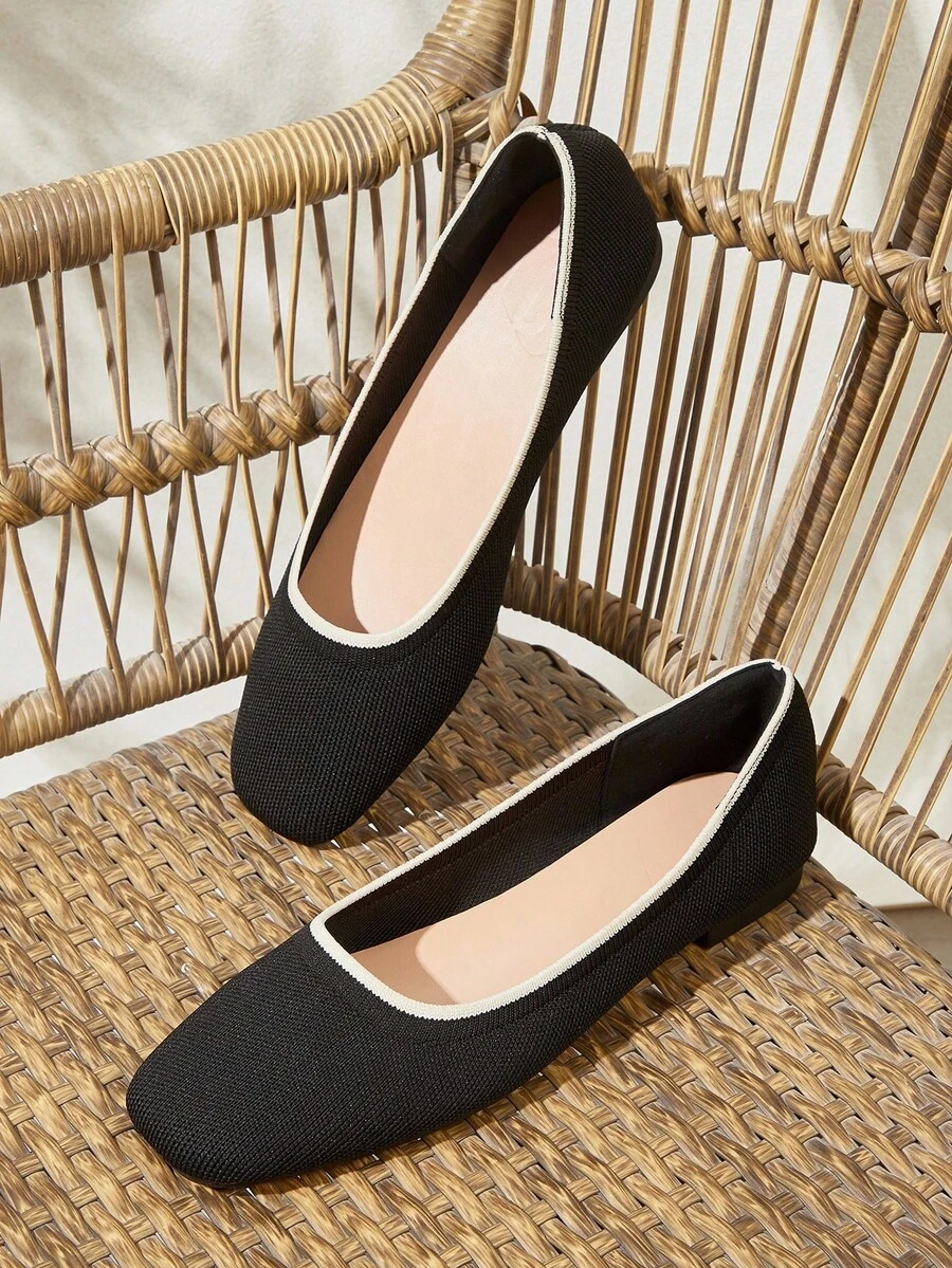 CUCCOO BASICS Women's Versatile Fashion Flat Shoes For Daily Wear - Black - View 1