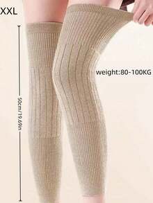 1 Pair Extra Long Knee Warmers, Cold-Proof Leg Warmers For Men And Women, Elderly Arthritis And Cold Legs Protection In Autumn/Winter - Multicolor - View 29