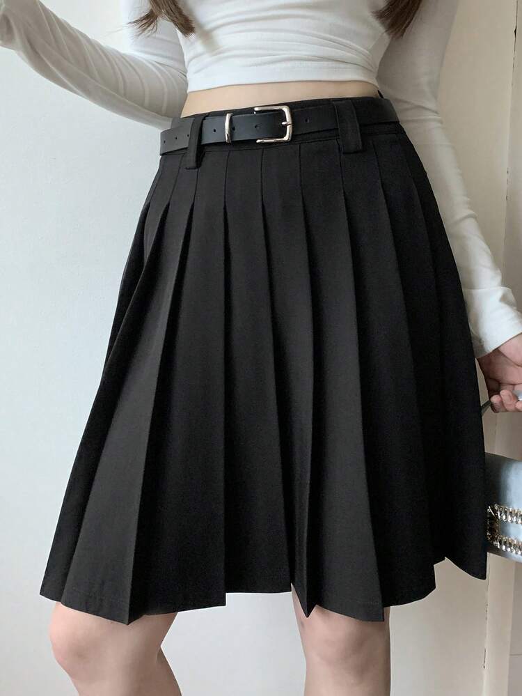 Women's Pleated Korean Style Casual Versatile Mini Skirt Summer