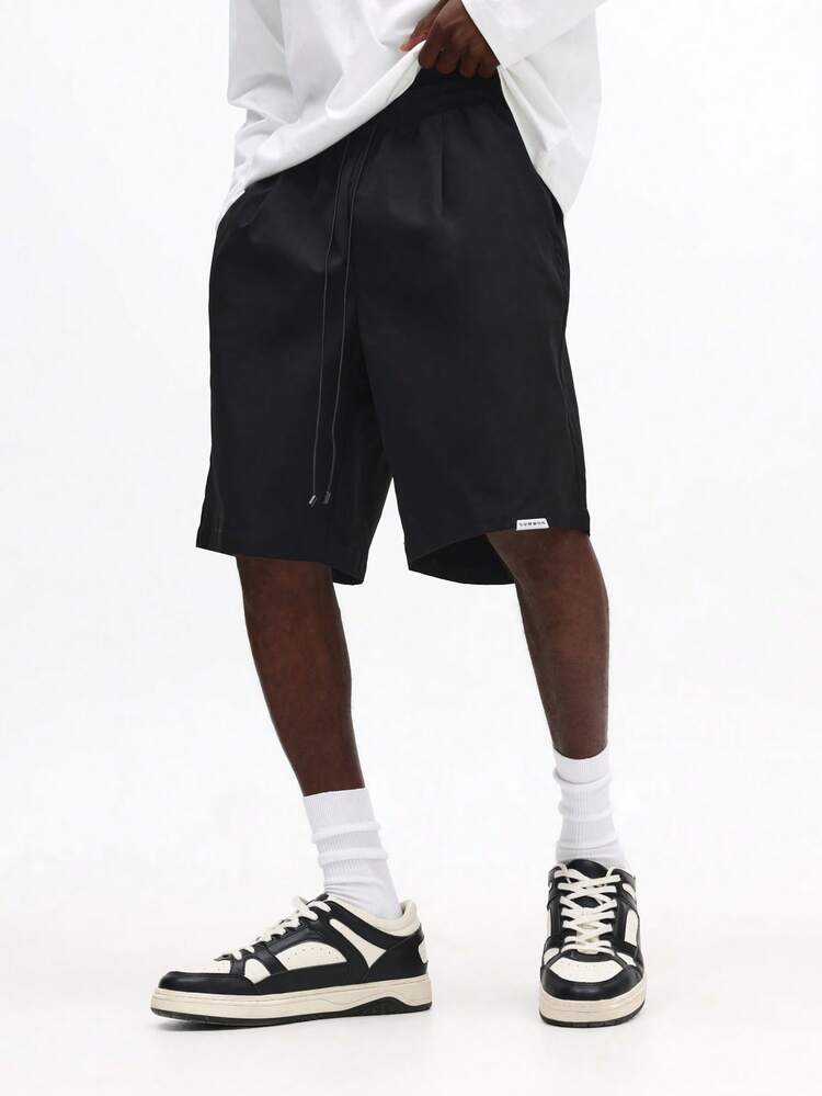 Tailored Bermuda Shorts With Drawstring