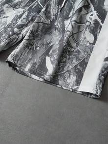 PAVTROS Men's Casual Dry Branch Printed T-Shirt & Shorts Set - Multicolor - View 3