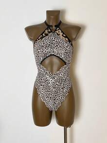 Spicy Aura 1pc Women's Lace Patchwork Wireless Sexy Bodysuit - Multicolor - View 5