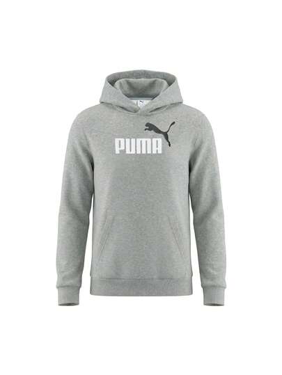Puma Essentials 2 Colour No. 1 Logo Boys Hoodie Grey