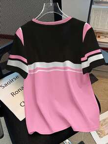 Resyla 女士圆领印花T恤 - 休闲圆领上衣 - 轻薄T恤，适合所有季节 - 彩色 - 查看 2