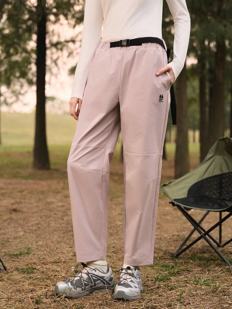 SHEIN In My Nature 女士印花休闲户外裤，带斜插口袋