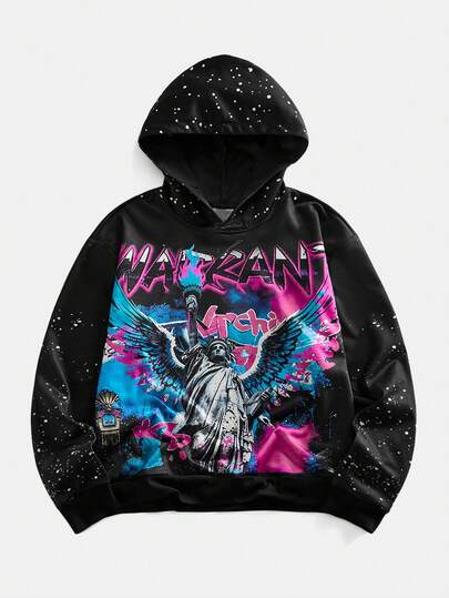 Sudadera con capucha personalizada de arte callejero rebelde
