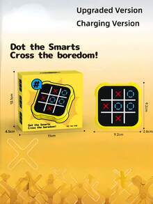 Tic Tac Toe Bolt Game: 3-In-1 Handheld Electronic Puzzle Console, Infinite Travel Brain Game For Memory & Focus, Portable Fidget Board Game For Adults & Teens - Stress Relief Gift For Birthday Christmas - Multicolor - View 2