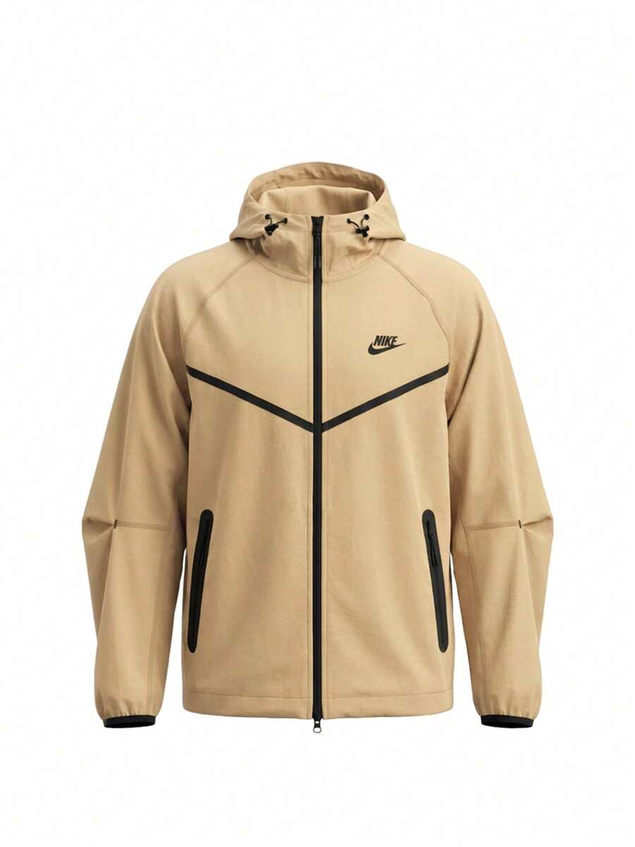 Nike Tech Men's Woven Jacket - Parachute Beige/Parachute Beige/Black - View 1