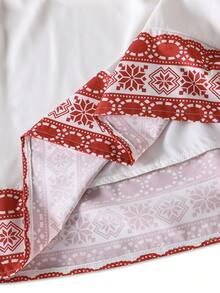 Trang phục truyền thống Ả Rập cho bé gái tuổi teen, váy tay loe in họa tiết hình học cổ điển kiểu Trung Đông, váy dài Ả Rập, áo Abaya tay dài cho bé gái Hồi giáo. - Màu be - Xem 9