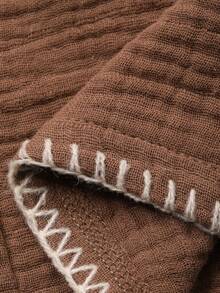 DAZY Quần dài rộng rãi, cạp chun cho bé trai, chất liệu vải có họa tiết, kiểu dáng thường ngày. - Màu be - Xem 7