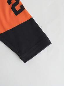 SHEIN Kaos Lengan Panjang Bayi Laki-laki Motif Mobil Balap & Huruf, Cocok untuk Dipakai Sehari-hari - MultiWarna - View 5