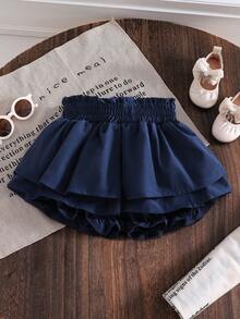 Elladie kids Young Girl' Cute Layered Ruffle Skort, Spring/Summer