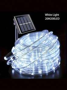 Solar LED String Lights (50/100/200/300 LEDs) - Flexible Tube, 8 Modes + Flashing | Waterproof & Durable PVC | Garden, Patio, Poolside, Trees | Perfect For Parties, Weddings, Christmas, Warm White/Cool White/Multi-Color - Multicolor - View 20