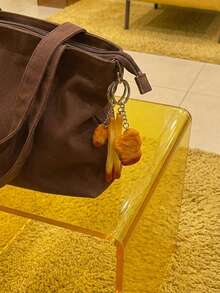 Joivida 逼真薯条钥匙扣，带有番茄酱滴落效果和薯条吊坠，耐用PVC材质，新奇配饰，快餐爱好者的可爱土豆礼物，可挂在钱包、车钥匙、手机包上，收藏礼品创意，独特纪念品 - 彩色 - 查看 2