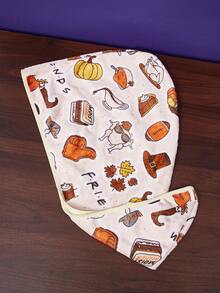 FRIENDS X SHEIN 卡通图案黄色可爱吹干头发帽