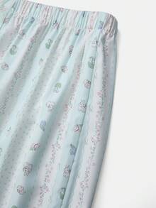 Girlism بنطلونات للمراهقات بنمط مربعات للارتداء اليومي، بنطلونات رياضية واسعة الساق من الفليس الدقيق بألوان أسود وأبيض لكرة القدم/كرة القدم - متعدد الألوان - مشاهدة 5