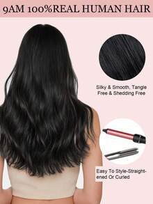 9AM Hair 20 件直发胶带 100% 真人发片接发 14-24 英寸 50 克/包 适用于沙龙 天然高品质真人发丝滑无缝隐形 PU 胶带接发 - S1 - 查看 10