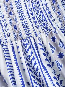 Sweetra 夏季沙滩连衣裙 多巴胺吊带长裙 女士套装 - 藍色 - 查看 3