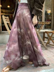 DAZY 棕色美人鱼裙，宽松休闲风，适合春夏穿着，情人节假期也适用 - 棕色 - 查看 8