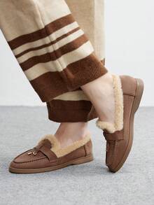 CUCCOO BIZCHIC Giày thể thao đế bằng nữ, kiểu dáng thường ngày, dễ xỏ. - Lạc đà - Xem 3