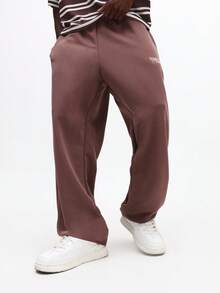 SUMWON 休闲短袖条纹Polo衫套装，搭配同款运动裤，宽松版型，夏季街头风居家服 - 彩色 - 查看 4