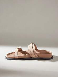 Solecia 女士平底凉鞋 - 卡其色 - 查看 3