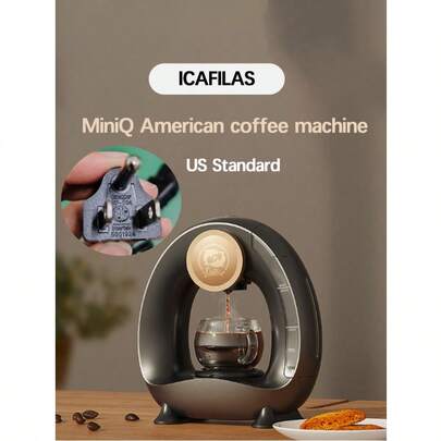 Teckwe 1 Piece Mini Compact Semi Automatic American Coffee Maker Small One Touch Operation Multicolor Optional US EU Plug Available Fast Brewing Rich Flavor Durable Lightweight Space Saving Easy To Clean Sleek Design Home Office Desktop Coffee Machine Gift For Christmas Holiday Coffee Lovers Professionals Daily Use Morning Brew Camping Travel Coffee Making Essentials Household Espresso Maker Tool