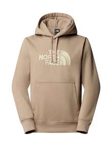 The North Face Drew Peak Men's Hoodie Mushroom Grey-Gravel - MUSHROOM GREY/GRAVEL - View 1