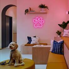 装饰性 LED 霓虹灯，高透明度，可调光卧室壁灯，营造节日氛围，USB 供电，非常适合营造氛围、节日礼物和房间装饰。 - 彩色 - 查看 5