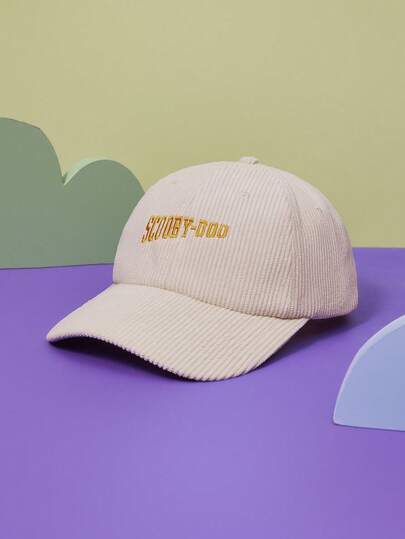 SCOOBY-DOO X SHEIN 1 Pc,Unisex,Baseball Cap,Baseball Game Fits,Basketball,Fall Fits,Sports Style,90's Outfit,Bright Colors,Flat Brim Hat,Adjustable Casual Dad Hat Sports Sun Hat For Women & Men, Sun Protection Casual Cap For Travels, Parties And Beach