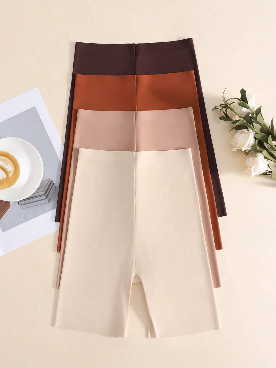 SHEIN Bộ đồ lót 4 chiếc/gói quần lót liền mạch (quần lót Boxer) - Nhiều màu - Xem 1