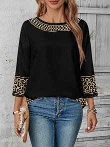 EMERY ROSE Women's Shirt Summer Outfits For Women Vacation Outfits Woman Going Out Tops Women Country Concert Outfit Cute Summer Tops Going Out Outfits Country Outfits Women Going Out Top - Multicolor - View 3