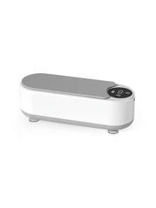 Teckwe 1 pieza Limpiador ultrasónico portátil de unicolor para el hogar, de bajo ruido, de material ABS, con vibración ultrasónica, descontaminación, limpieza eficiente de gafas, joyas, relojes y manchas, para uso doméstico, dormitorio y viajes, con conexión Tipo C y capacidad de batería de 200mAh - Blanco - Ver 10