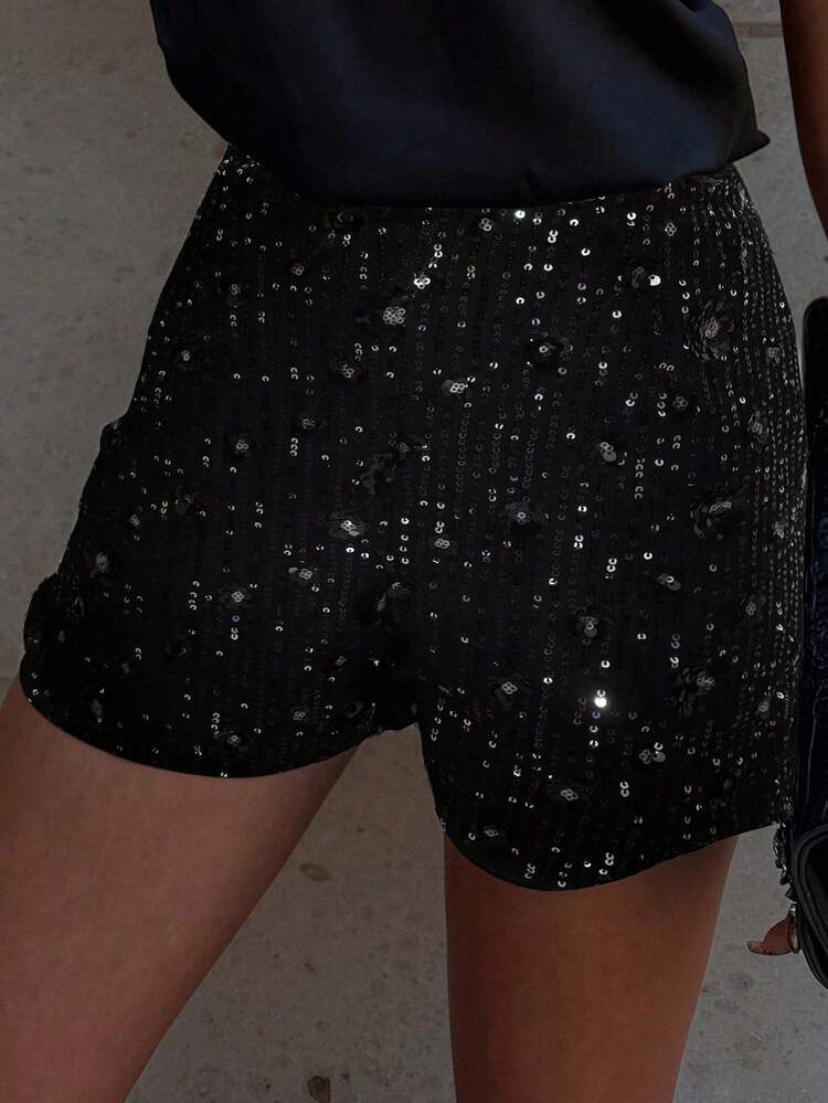 Women's Casual Fashionable Party Sequin Shorts