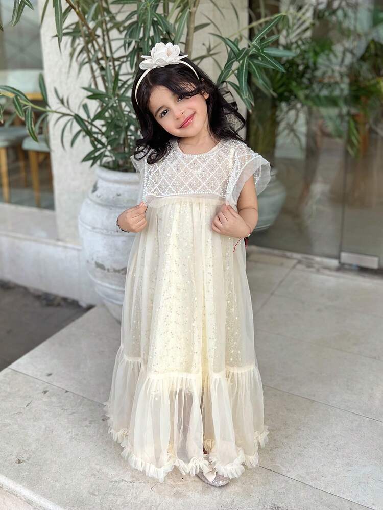 Young Girl Solid Color Casual Daily Dress, Minimalist & Fashion,Back To School Clothes