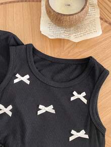 Bộ váy áo 2 món cho bé gái: Váy dài tay màu đen cổ tròn xòe bồng bềnh kèm áo khoác bolero cùng màu, đính nơ, thích hợp dự tiệc, phong cách thanh lịch cổ điển, kiểu công chúa, phù hợp cho cả bốn mùa 2026, dịp lễ hội, sự kiện trang trọng, lễ tốt nghiệp, chụp ảnh kỷ niệm. - màu đen - Xem 7