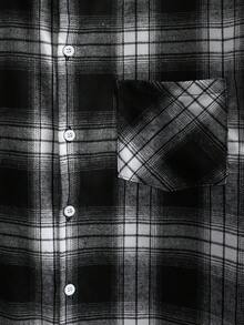 Manfinity Homme Áo sơ mi nam dài tay họa tiết kẻ caro phối túi, thích hợp mặc hàng ngày đi làm, phong cách sinh viên, mùa xuân/thu, áo sơ mi flannel kẻ caro kiểu grunge, áo sơ mi nam nhiều lớp, áo khoác kẻ caro nam, phong cách cổ điển, thích hợp cho mặc hàng ngày, cuối tuần, hoạt động ngoài trời, du lịch, môi trường làm việc thoải mái hoặc các dịp bán trang trọng, quà tặng cho bạn trai/chồng, quà kỷ niệm/sinh nhật, tiệc tùng, kỳ nghỉ hè, lễ hội, năm mới, đám cưới, ngày Valentine. - Nhiều màu - Xem 4