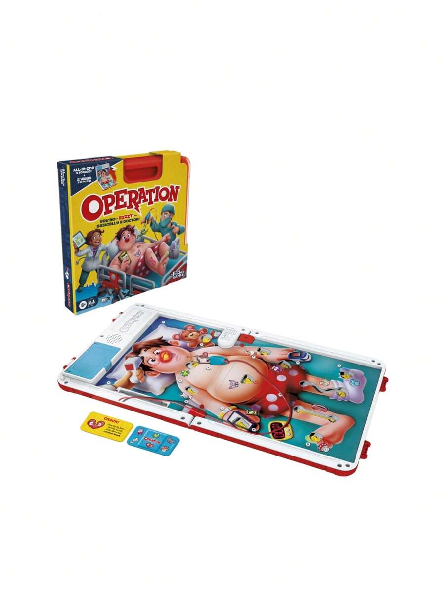 Hasbro Operation Electronic Board Game 1-6 Players 6+ G0951BAL - Multicolor - View 1